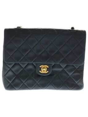 Chanel Quilted 20 Single Flap Chain Shoulder Bag Lambskin Gold